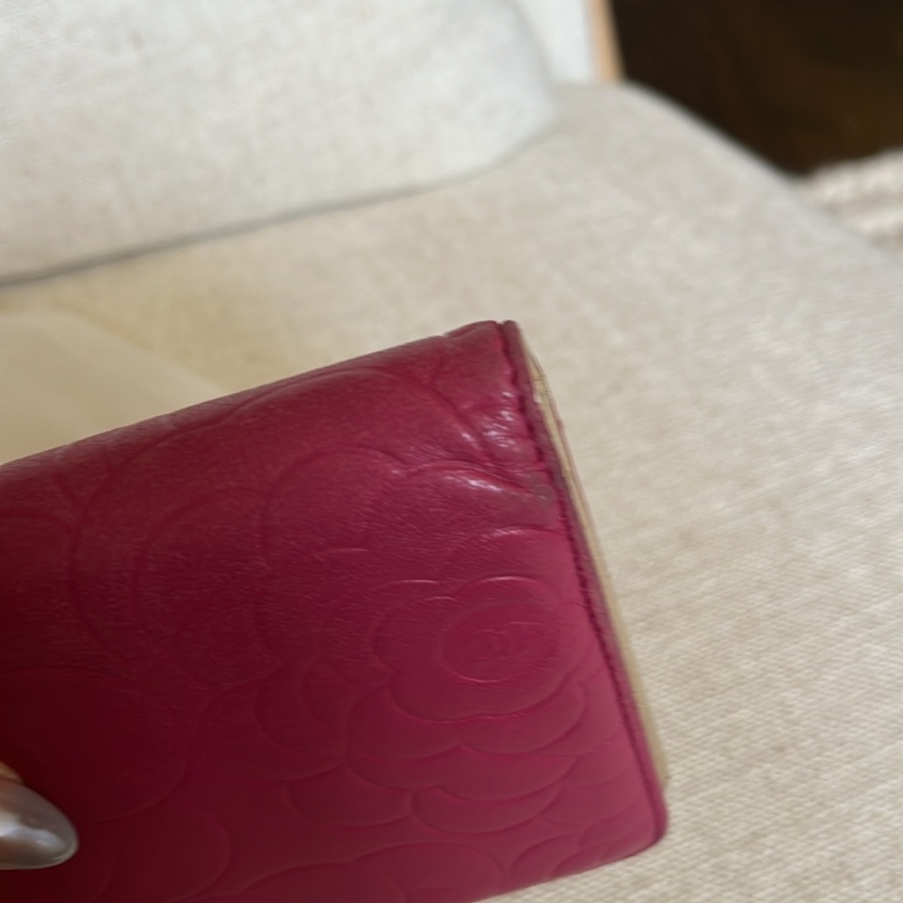 Chanel Hot Pink Camellia Bifold Wallet - Picture 7 of 13